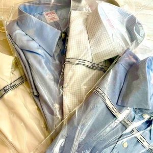 NWT BROOKS BROTHERS LONG SLEEVE DRESS SHIRT Traditional fit, Non-iron 17-33